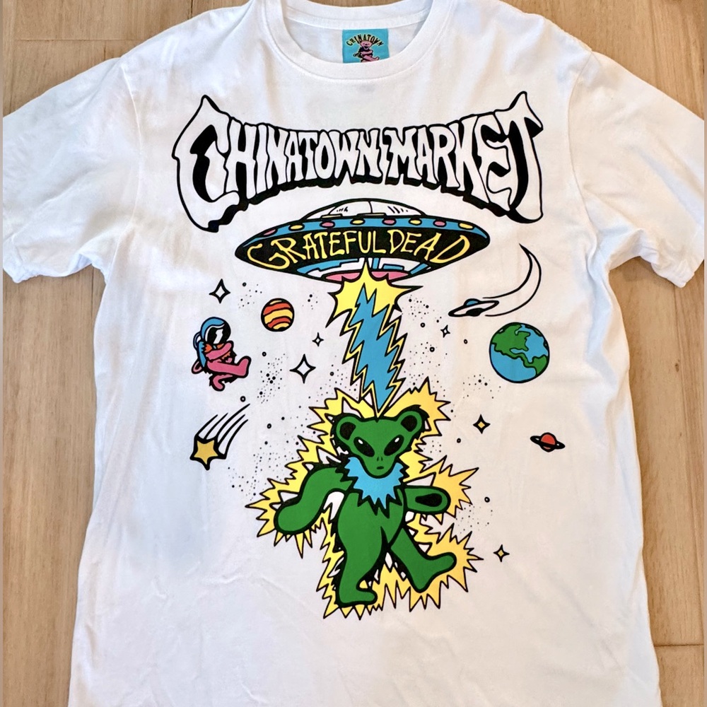 Chinatown Market White Graphic Tee Gratefuldead